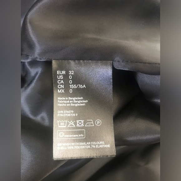 H&M Black Long Coat - Picture 8 of 10